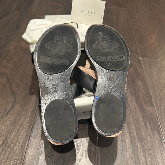 Gucci Leather thong sandal with Double G in size 41 - Picture 8 of 13